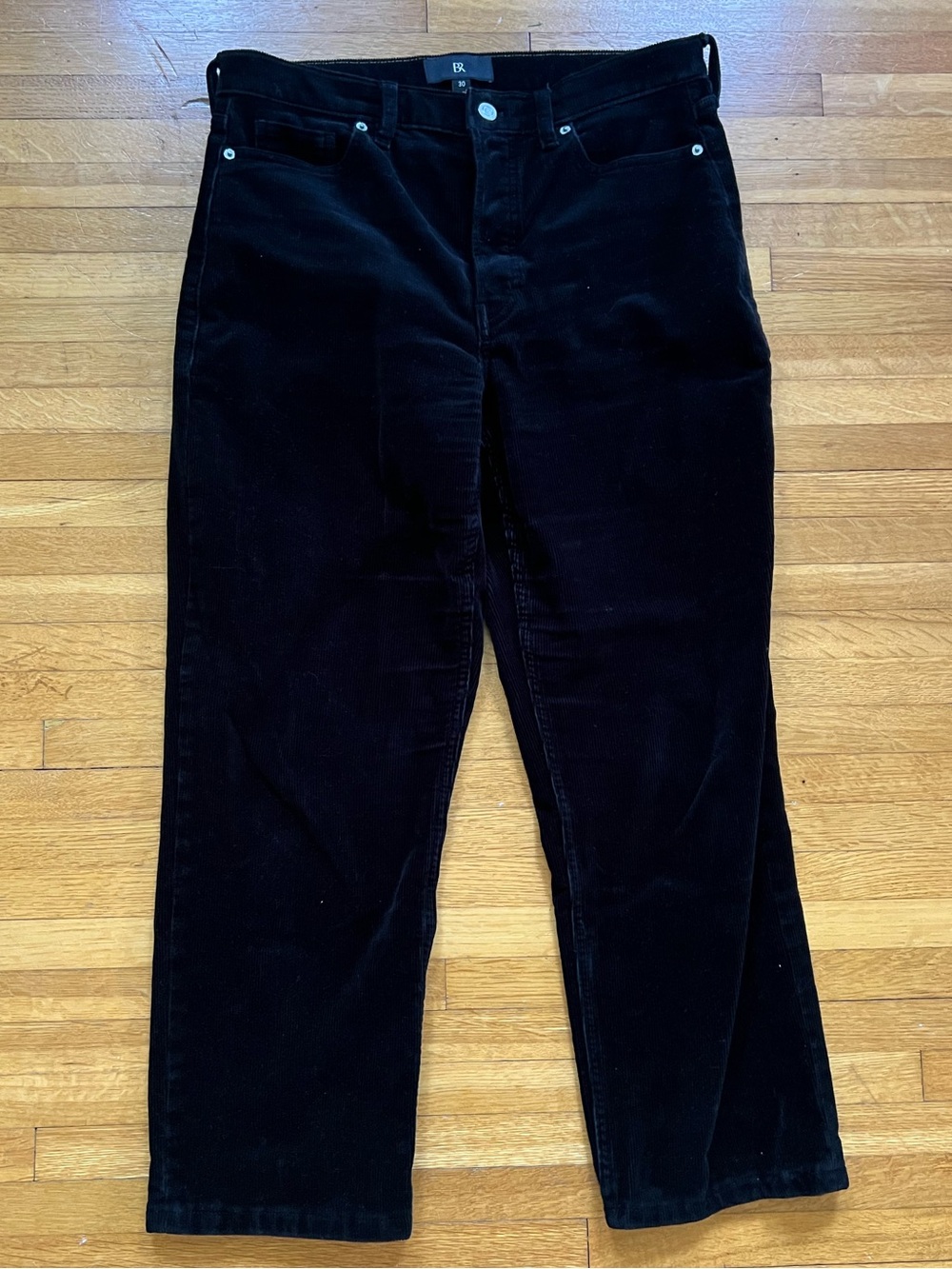 Banana Republic Straight Corduroy Pant in Black - Women’s 30 Petite